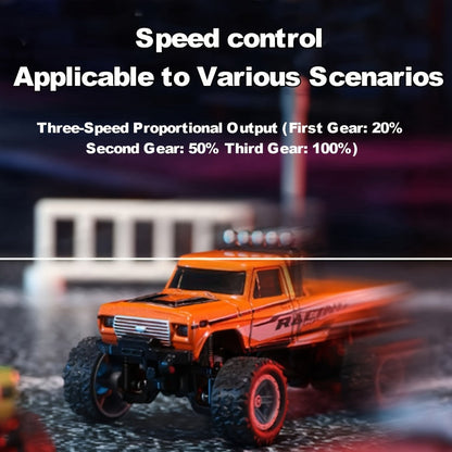Mini RC Car 1/64 Scale High-Speed Off-Road Monster Truck – 2.4GHz Alloy Die-Cast Remote Control Car with Shock Absorber, All-Terrain Climbing RC Toy Gift for Kids Adults Boys