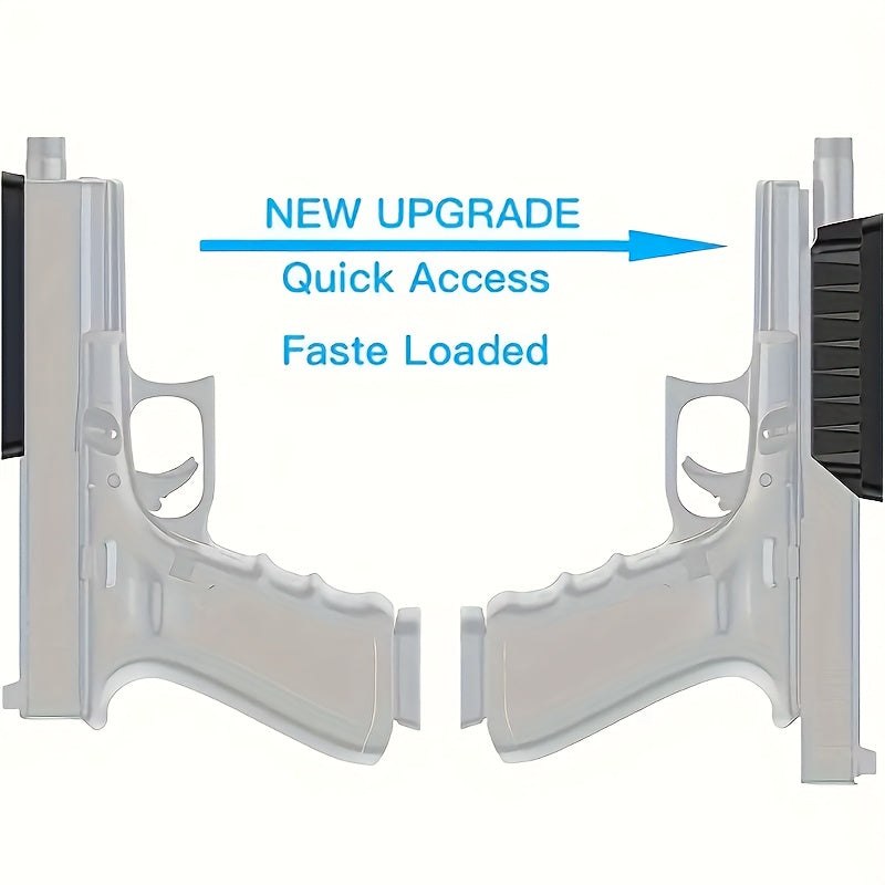 Magnetic Gun Holder Mount 2-Pack – Strong Concealed Pistol Magnet for Car, Truck, Desk, Bedside, Under Counter, Wall & Safe, Fast Draw Handgun Holster