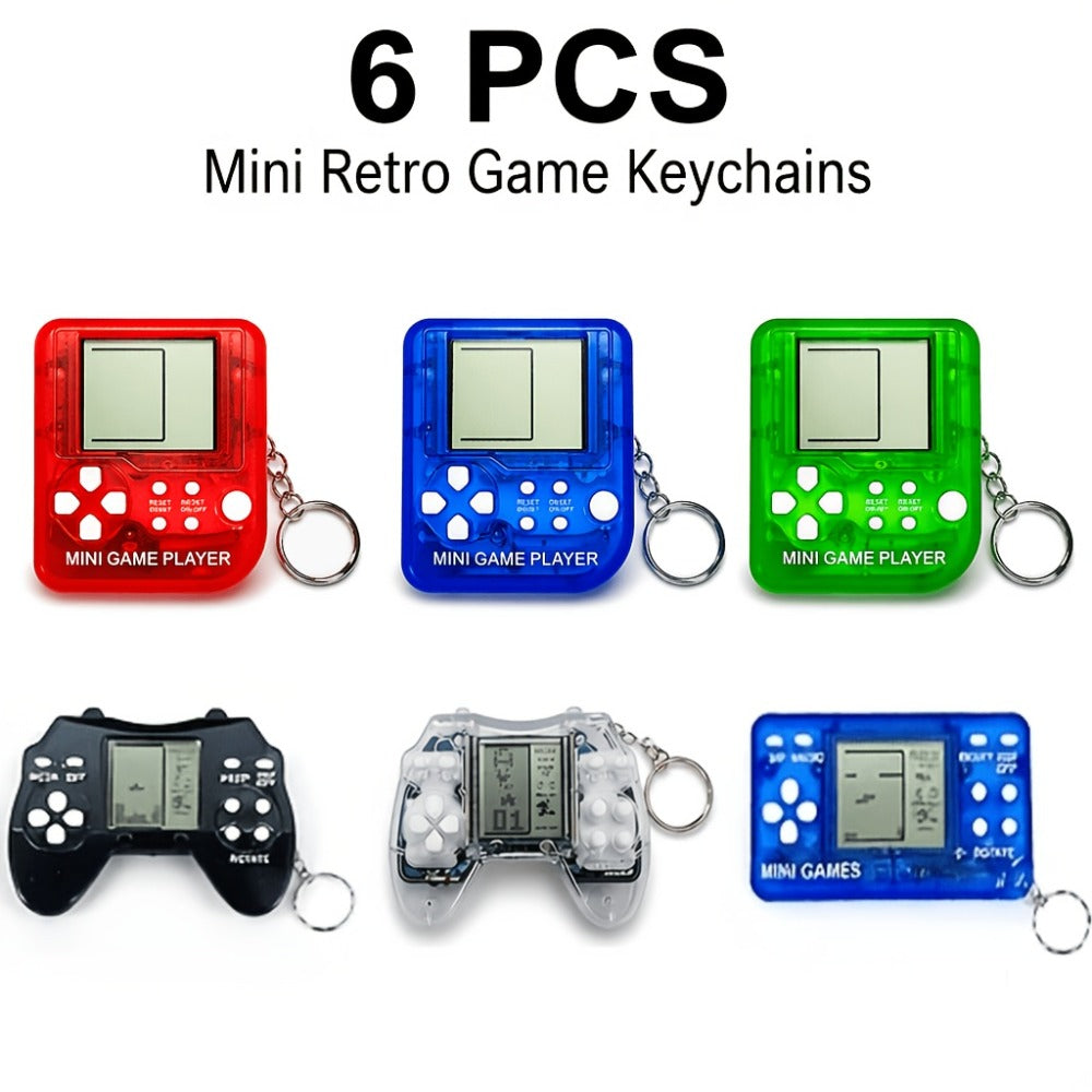 Mini Game Controller Keychains 6 12 or 24 Pack – Random Color Video Game Backpack Charms for Boys Birthday Party Favors, Gaming Party Prizes, Classroom Rewards & Gamer Goodie Bag Stuffers