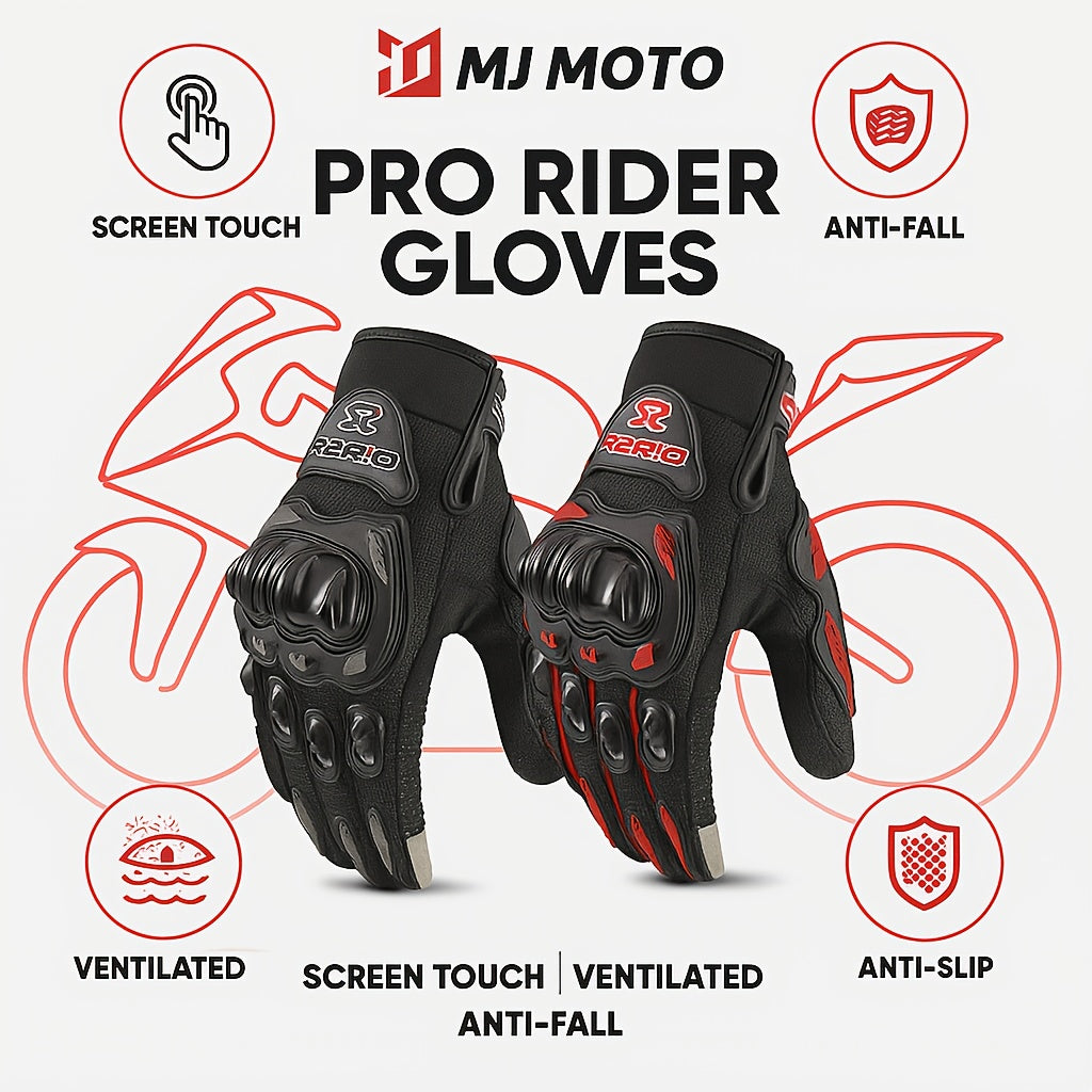 Full-Finger Motorcycle Gloves for Summer That Are Breathable, And Durable, Suitable for Motocross Racing And Compatible with Touch Screens