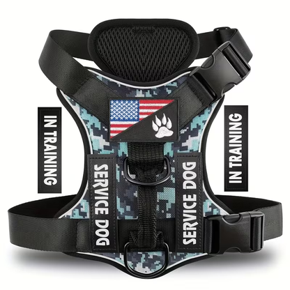 Reflective Dog Harness Vest with Handle Adjustable No-Pull Pet Vest for Walking Running & Training - Easy Control for Small Medium Large Dogs XS S M L XL Multiple Colors