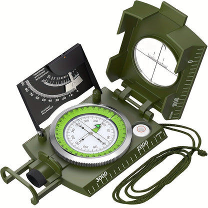 Sighting Compass with Inclinometer & Carrying Bag – Survival Navigation Tool for Camping, Hiking, Hunting & Geology