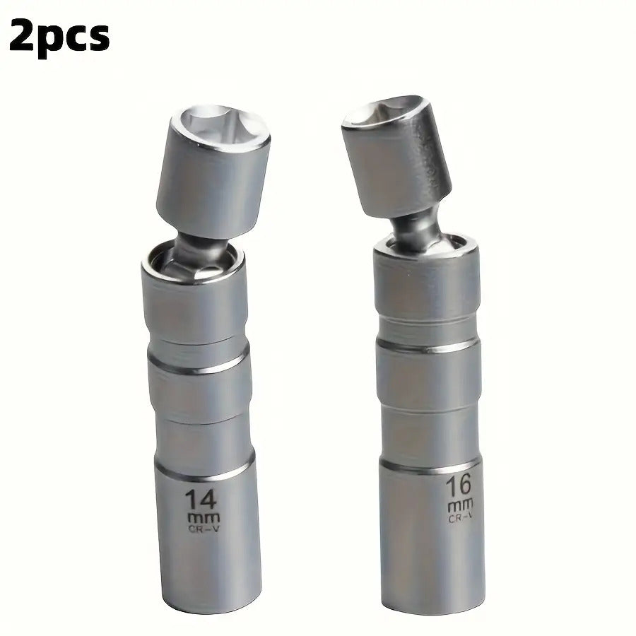 Upgraded 1pc/ 2+ 3pcs Magnetic Universal Spark Plug Socket Tool Set, Includes 0.55In And 0.63In Universal Spark Plug Removal Kit, Vehicle Maintenance Kit Repair Tools, Professional-Grade Tools, Durable Magnetic Sockets