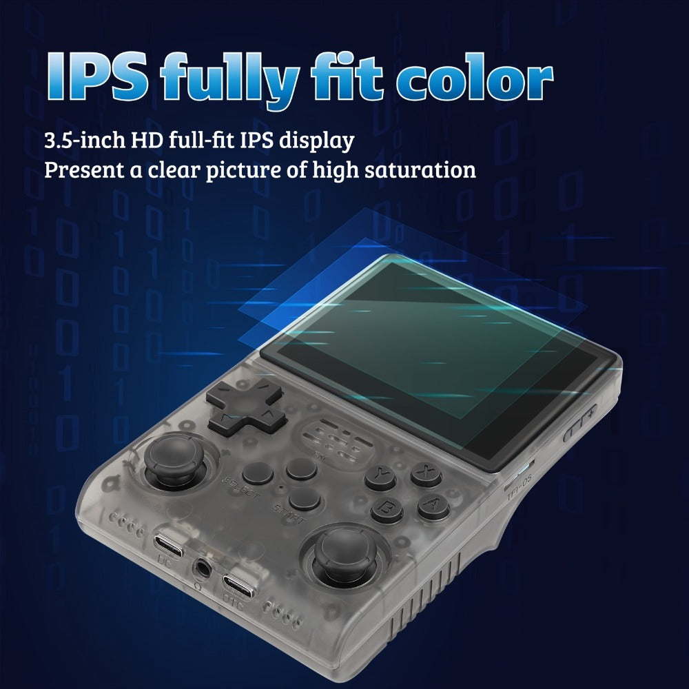 R40S PRO Handheld Retro Game Console 256GB – 3.5 Inch IPS Screen Portable Emulator with Linux System, Pocket Video Game Player for Travel, Christmas & Birthday Gift for Gamers