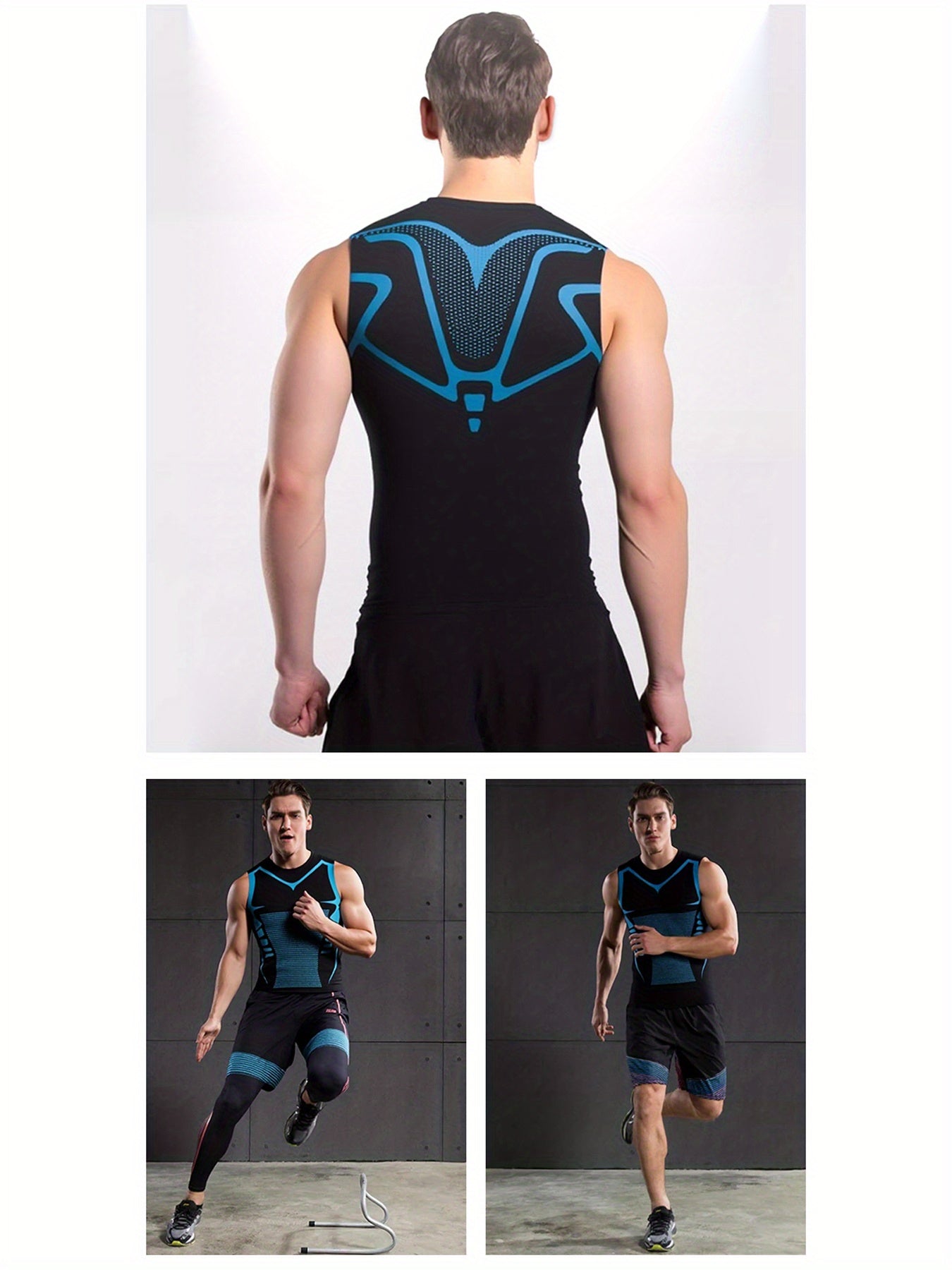 Men's American Flag Performance Shirt - Sleeveless 015717