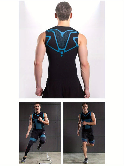 Men's American Flag Performance Shirt - Sleeveless 015717