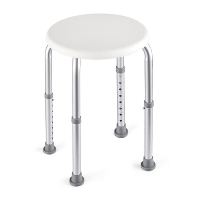 Shower Stool for Inside Shower – Adjustable Height Non-Slip Bath Seat, 300 LBS Capacity, Stable Bathroom Stool for Sitting, Fits Showers & Bathtubs, Lightweight & Easy Assembly
