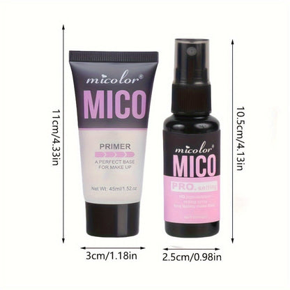 Pore Minimizing Makeup Primer Set 4pcs — HD Long-Lasting Finish Face Base, Complexion Enhancing Lightweight Formula Under 1fl oz, Travel-Friendly TSA-Approved, Flawless All-Day Wear All Skin Types Women