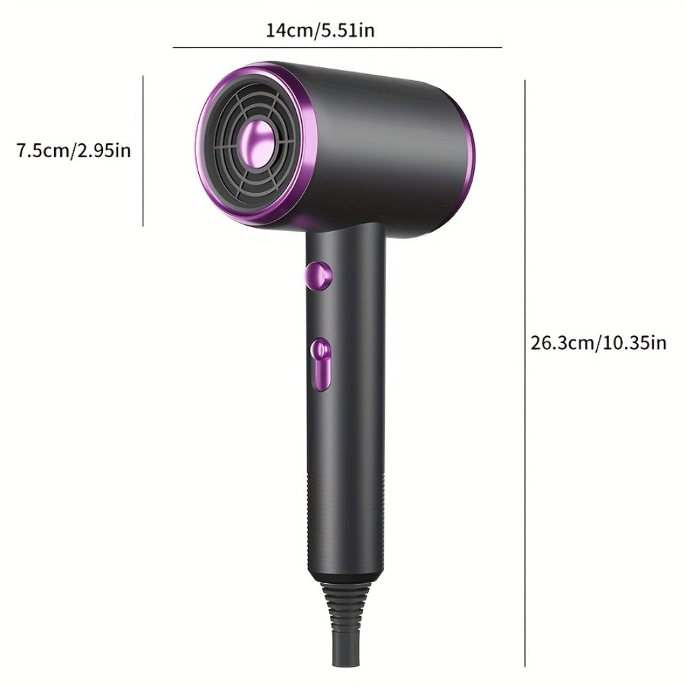 1600W Professional Ionic Hair Dryer with Diffuser, 2 Concentrators, 3 Combs & Hanger — 32000 RPM Low Noise Quick Dry Blow Dryer for Women, Home Salon Travel, 6 Colors
