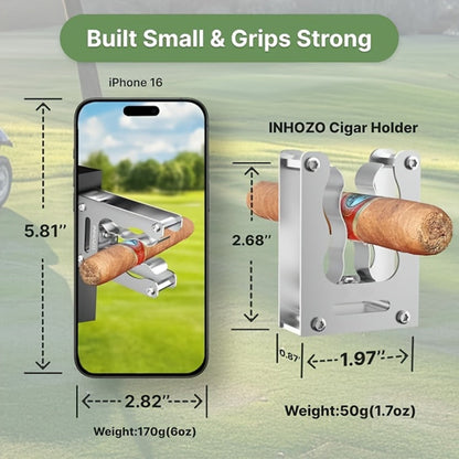 Magnetic Cigar Holder Heavy Duty Secure Grip - Fits Golf Carts, Beach Chairs, Fishing Rods & Boats | On-the-Go Smoking Accessory | 7 Colors | Cigar Enthusiast Gift