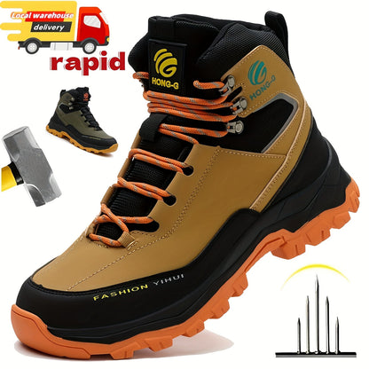 Men's Work & Safety Boots - Puncture Resistant & Non-Slip Sole