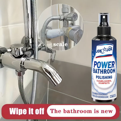Glass Cleaner Spray Streak-Free Shine Removes Hard Water Stains Soap Scum Water Spots for Shower Doors Mirrors Bathroom Tiles Windows Powerful Bathroom Glass Cleaner Easy Spray Formula