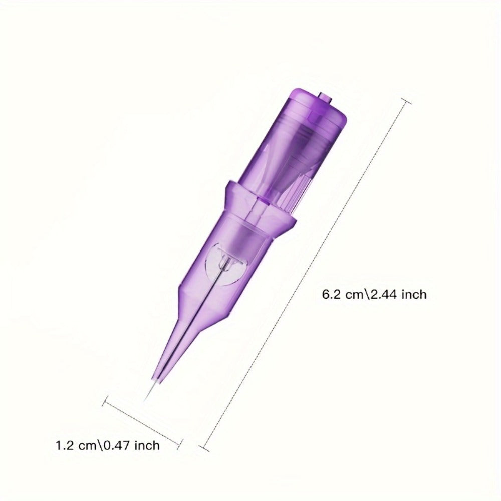 Disposable Tattoo Needles Mixed Size Sterilized RL RS M1 0.35mm – Safety Tattoo Needle Set for Tattoo Artists and Beginners, Body Art Supplies 30 40 100 Piece Bulk Pack