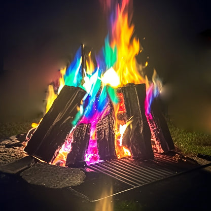 Fire Color Changing Packets 12/24pcs – Magic Colorful Flame Packets for Campfire, Fire Pit, Bonfire & Outdoor Fireplace, Fun Camping Accessories for Adults & Families