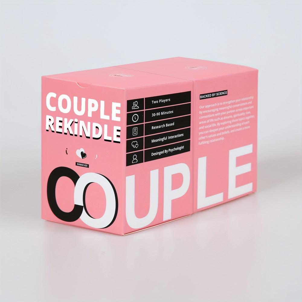 Couples Game for Date Night – 165 Conversation Starter Cards to Reconnect & Strengthen Your Bond | Fun Tabletop Card Game for Valentine's Day, Anniversary & Wedding Gift