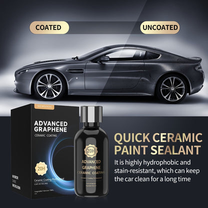 Graphene Ceramic Coating Kit 70ml – 20H Ultra High Gloss Car Paint Protection, 10+ Year Long-Lasting Shield, Auto Detailing Coat for All Vehicles, Apply After Car Wash & Paint Correction