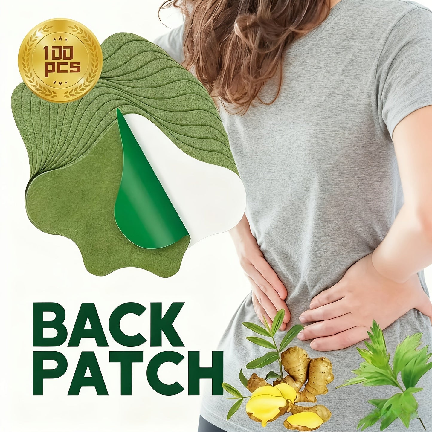 Pain Relief Patches 100pcs – Breathable Muscle & Joint Support Patches for Waist, Back, Knee, Elbow & Neck, Discreet Wear for Sports, Exercise & Home Use