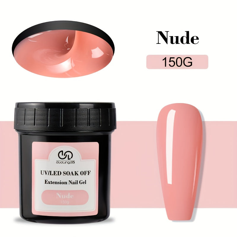 Builder Gel for Nail Extensions 150g Apex Strengthening Kit 13 Shades Clear White Pink Nude Milky Jelly Salmon UV LED Cure Professional Salon Home DIY Manicure Nail Art Women