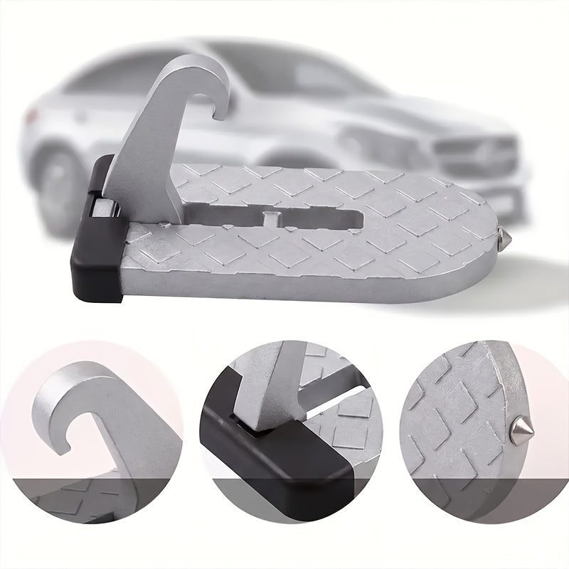 Car Door Step Hook, Heavy-Duty Roof Access Pedal for Suv/Truck/for Jeep, Anti-Slip Aluminum Step Ladder with Glass Breaker, Easy Rooftop Access for Camping, Cargo & Cleaning