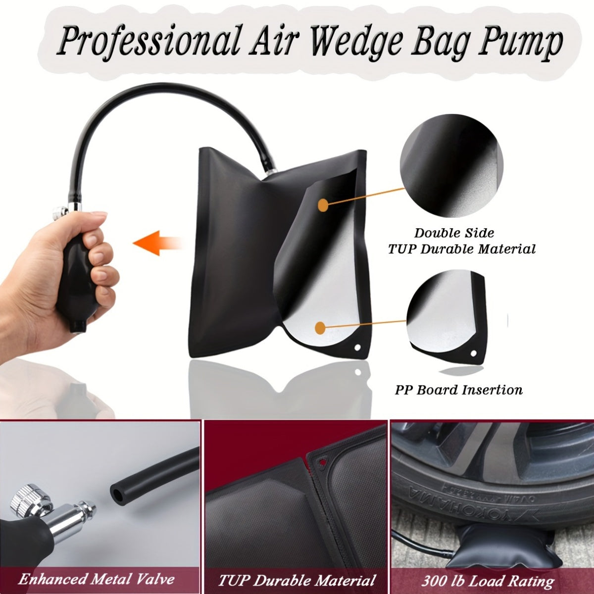 Car Repair Tool Kit, Emergency Tool with Carrying Bag, Portable Car Door Opener Kit, Car Lockout Kit Car Unlooking Kit