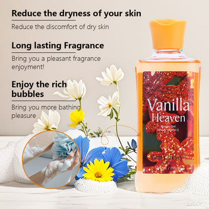 Vanilla Body Lotion Set with Glycerin — Nourishing Moisturizer for Women & Men, Lasting Vanilla Fragrance, 3 oz Travel Size & 10 oz Home Size, Couple Skincare Gift for Birthdays & Holidays