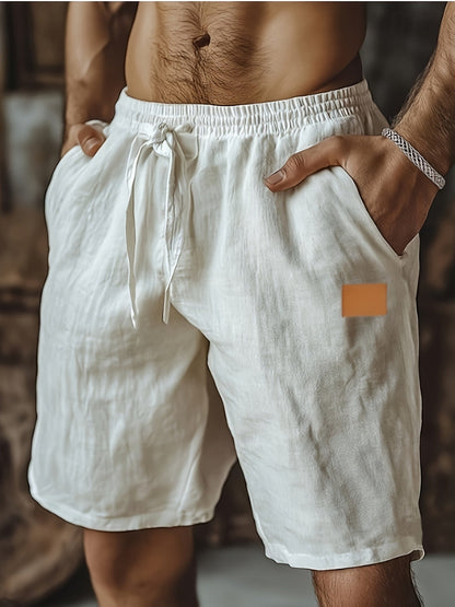 Men's Beach Shorts - Drawstring Waist With Pockets