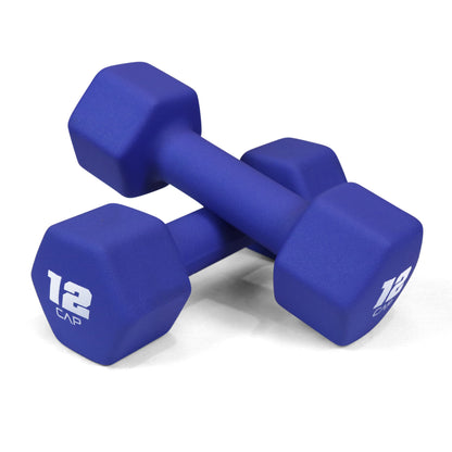 Neoprene Dumbbells Pair with Non-Slip Hex Shape – Color-Coded Hand Weights for Women & Men, Strength Training, Home Gym & Aerobics – 2LB to 15LB Available in Yellow, Green, Red, Blue & Gray