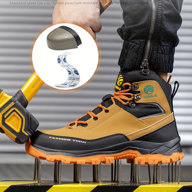 Men's Work & Safety Boots - Puncture Resistant & Non-Slip Sole