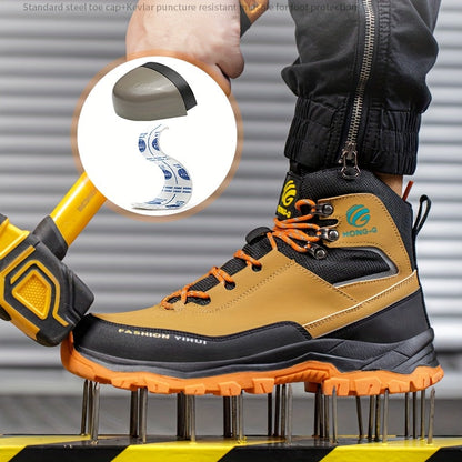 Men's Work & Safety Boots - Puncture Resistant & Non-Slip Sole