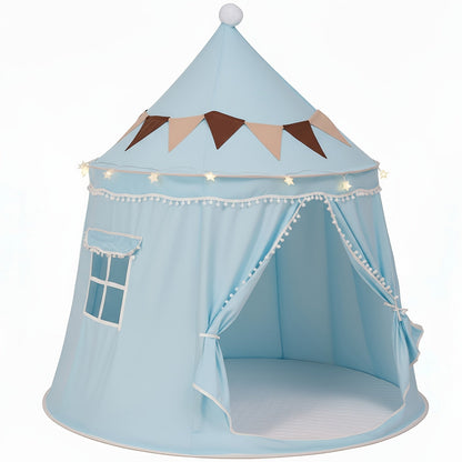 Pop-Up Dome Pet Tent for Large Cats - Automatic Instant Setup Outdoor Indoor Cat Tent House, Available Basic or Deluxe with Mat Star Lights & Flag, Portable No-Assembly Pet Shelter, Patio Garden Use