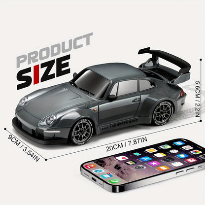 Drift RC Car 1:24 Scale S814 High-Speed 360° Spin Remote Control Stunt Car for Kids Teens Adults – Indoor Outdoor Drift Vehicle Toy, Birthday Christmas Gift, 5 Colors Grey Orange Blue Green Purple
