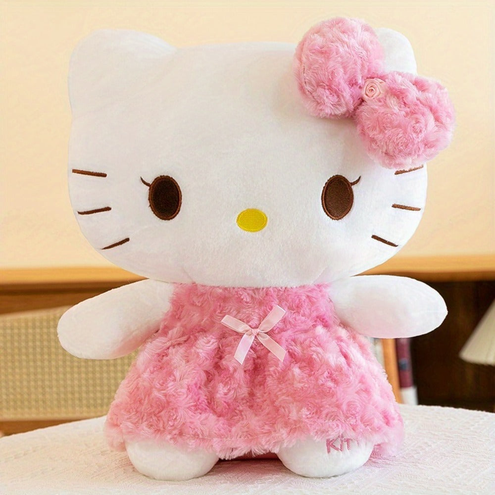 Hello Kitty My Melody Rose Plush Doll 14 Inch Kawaii Sanrio Stuffed Animal Large Soft Toy Birthday Christmas Gift for Girls Teens Collectors