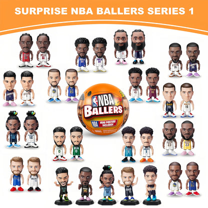 NBA Ballers Mystery Capsule Figurine Series 1 by ZURU – Surprise Unboxing Mini NBA Player Collectible Toy for Boys, Sports Fans & Collectors, Random Basketball Figure Blind Box Gift
