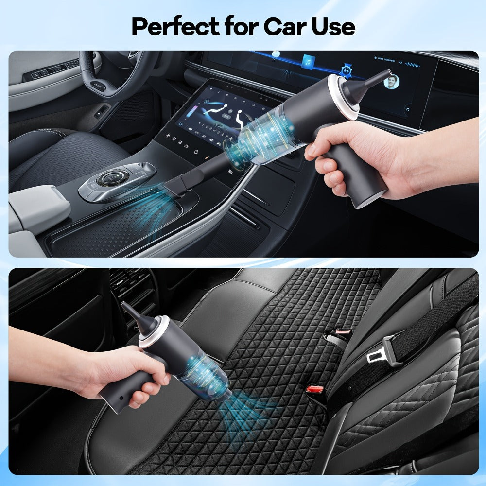 Cyclone Handheld Vacuum Cleaner Cordless Rechargeable with Strong Suction - Lightweight Portable for Home, Office, Car & Pet Hair, Allergy-Friendly Quick Cleanup Dust Buster, Easy to Use & Carry
