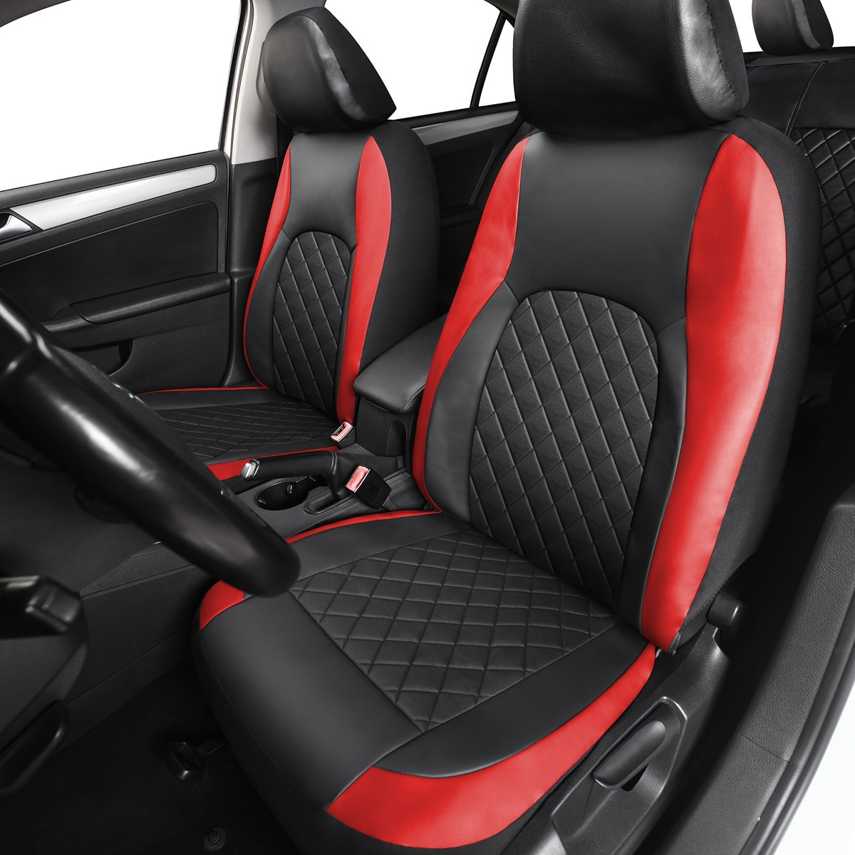 PU Leather Car Seat Covers Full Set Car Seat Covers Full Set Front Seats And Rear Bench,  Fit 5 Seat Covers Jeeps Car Accessories for Men for SUV, Automotive Truck, Scratch Proof