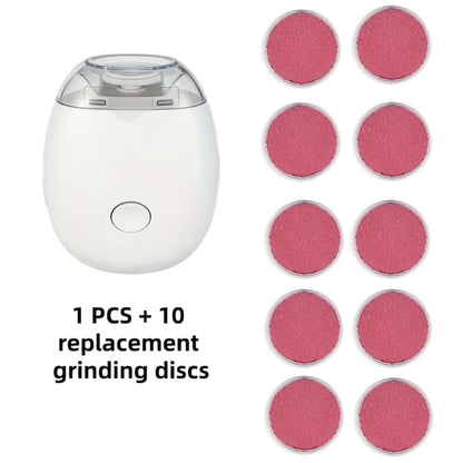 Electric Nail Clipper 2-in-1 Rechargeable USB Nail Trimmer Grinder Polisher Multifunctional Nail Care Tool for Adults 500mAh Lithium Battery Integrated Trimming Polishing Home Travel White