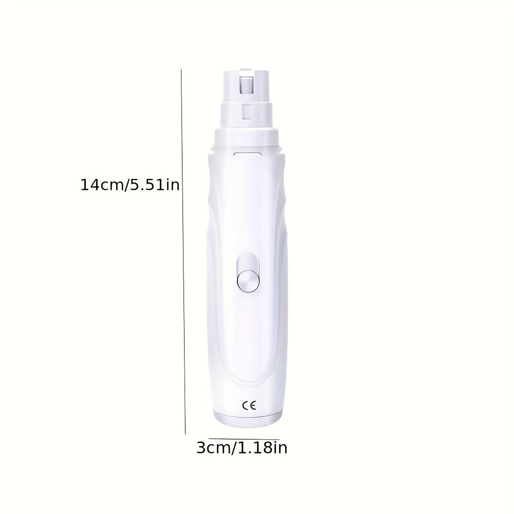 Dog Nail Grinder Electric 2-Speed – Professional Pet Nail Trimmer with High-Speed Motor, Lightweight Quiet Nail Clipper for Puppies & Dogs, Safe Home Paw Grooming Tool