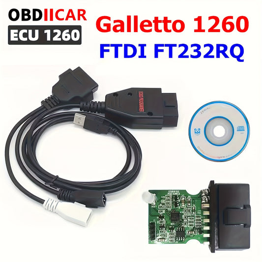 ECU Programmer for Car Diagnosis1260 Diagnostic Tool Compatible for TOYOTA for Ford GM for HONDA for Nissan for HYUNDAI VW for AUDI Mercedes for BMW, for Diesel TDi HDI JTD And Petrol Cars, for EDC16 EDC15 MEx.x DELCO And More Engine