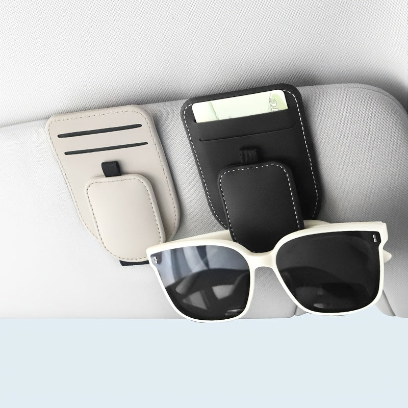 [Car Eyeglass Clip] High-Quality Car Eyeglass Clip, Multi-Functional Car Sun Visor Card Holder, In-Car Eyewear Storage Rack, Fashion Glasses Clip