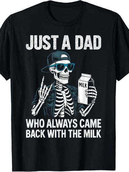 Men's Graphic Print T-Shirt - Classic Neck Short Sleeve 047973
