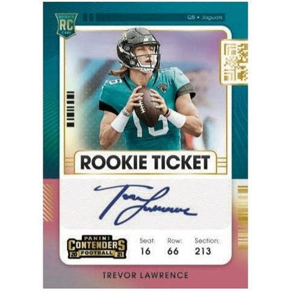2021 Panini Contenders Football Value Pack – 22 Cards Per Pack, Rookie Ticket Autographs, Stardust Parallels, JaMarr Chase & Micah Parsons NFL Rookie Cards Sealed Gift