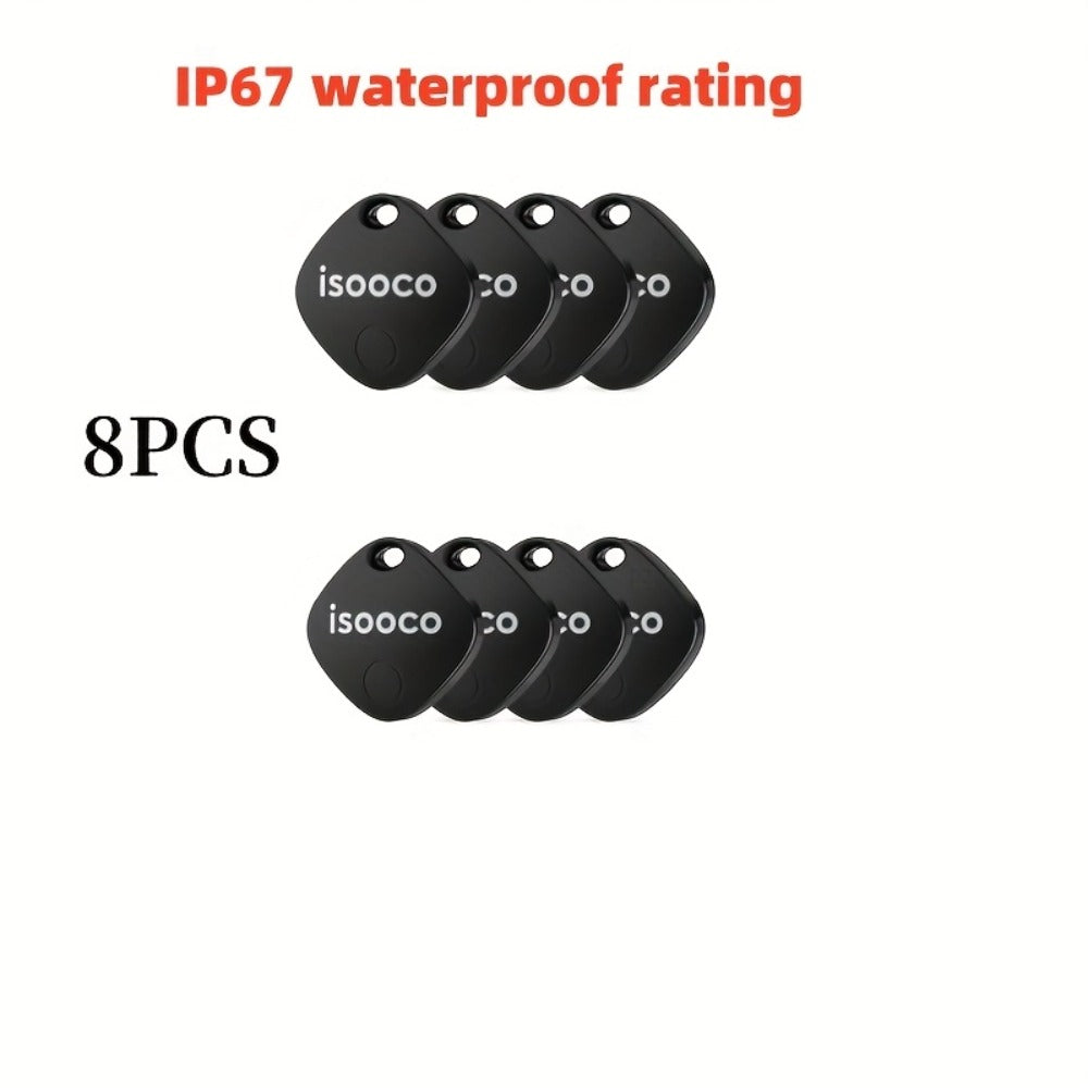 GPS Tracker 8 Pack Smart Anti-Theft Real-Time Location Tracking Tags for Vehicle Bicycle Motorcycle Wallet Keychain School Bag Luggage Item Finder Mini Tracking Device Multi-Use Bundle