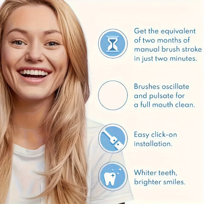 Sonic Electric Toothbrush – 5 Vibration Modes, Soft Bristle, Type-C Fast Charging, Waterproof, Deep Clean & Teeth Whitening Rechargeable Power Toothbrush for Men & Women, 4 or 8 Brush Heads