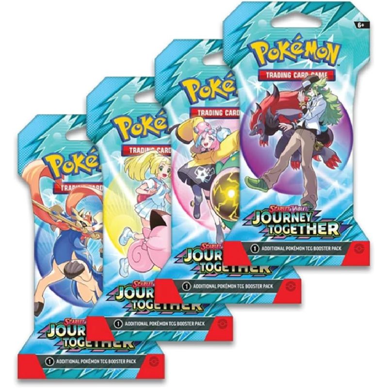 Pokemon TCG Scarlet & Violet Journey Together Blister Booster Pack | 10 Official Cards Per Pack | Random Assorted | Gift for Collectors Kids & Fans