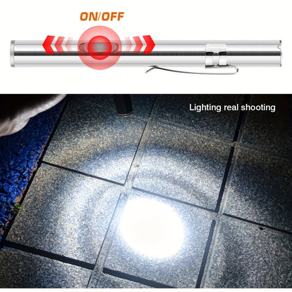 Tactical Pen Light 5 Pack USB Rechargeable 400 Lumen Mini LED Penlight Pocket Flashlight for Nurses Camping Outdoor EDC
