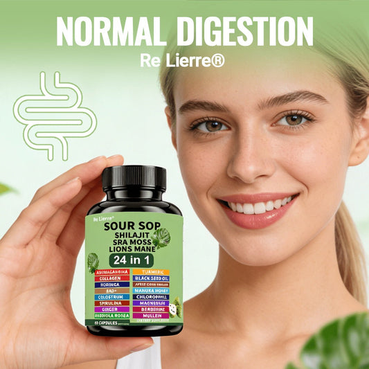 Sea Moss Capsules 24-in-1 with Soursop, Lion's Mane, Shilajit & 20 More Superfoods — Gut Health, Immune Support, Brain & Antioxidant Defense Formula for Women & Men