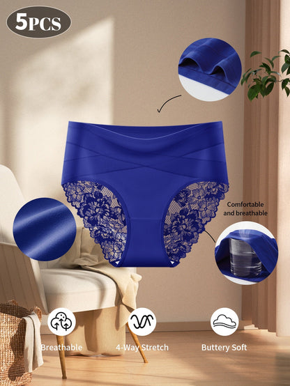 Women’s 5-Pack High-Waist Shapewear Briefs - Tummy Control Support - Style 2933