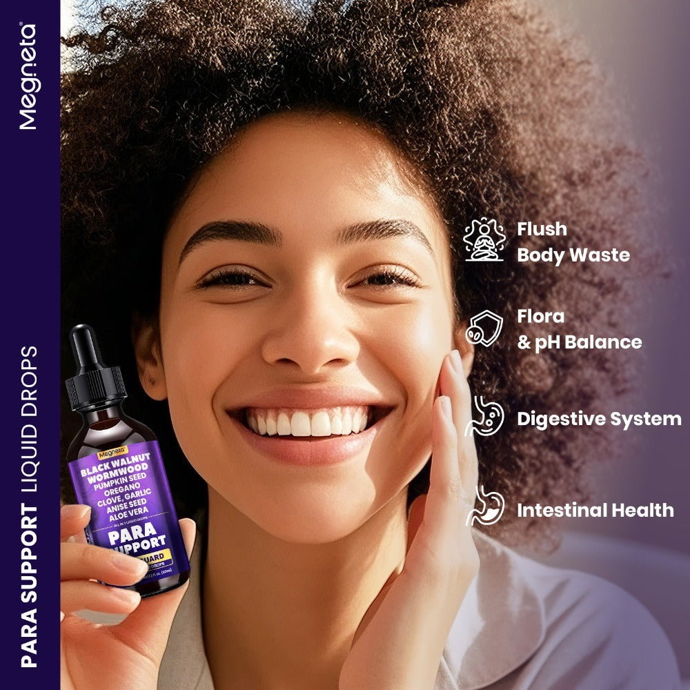 Black Walnut Liquid Drops with Clove, Garlic, Turmeric, Pumpkin Seed & Oregano - High Potency Herbal Supplement for Digestive Health & Gut Support - 2.03 oz