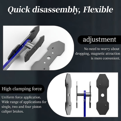 Brake Caliper Piston Press Tool - 360° Ratchet Compressor for Single, Twin & Quad Piston Disc Brakes | Alloy Steel Brake Pad Spreader