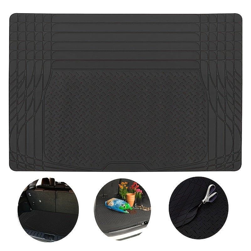 Large Size Car Trunk Cargo Mat, 47 X 32 Inches, Waterproof And Non-Slip, Can Be Cut, for SUV, Sedan And Van Car Cargo Mat Additions